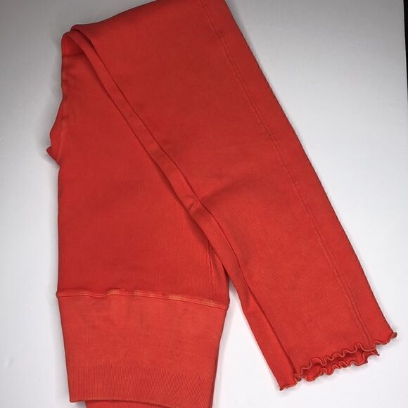 Daily Practice by Anthropologie Everyday Seamless Leggings Scalloped Ribbed M/L - Picture 1 of 5